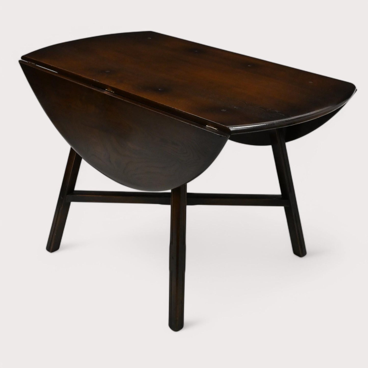 Ercol Drop Leaf Dining Table Traditional Dark Finish Model 377 FREE UK Delivery