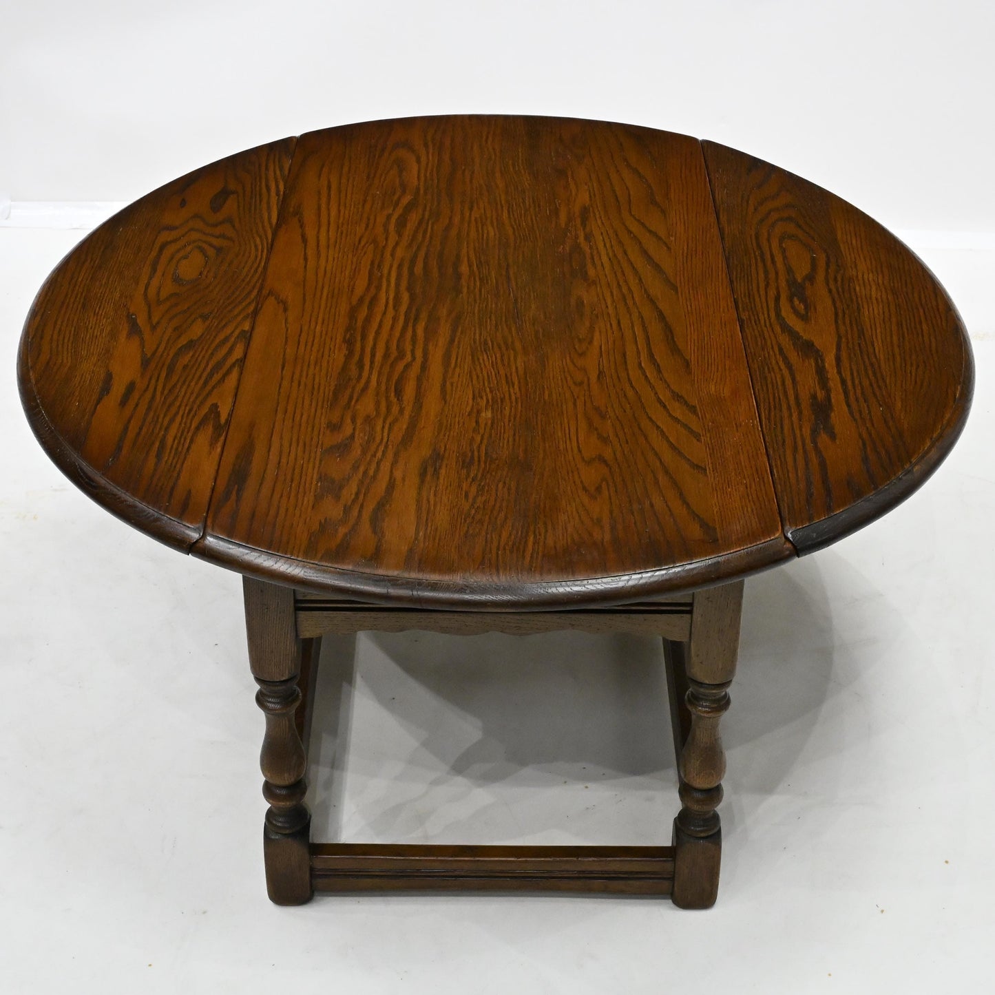 Old Charm Oak Drop Leaf Long Oval Coffee Table Light Oak 2144 *FREE UK Delivery
