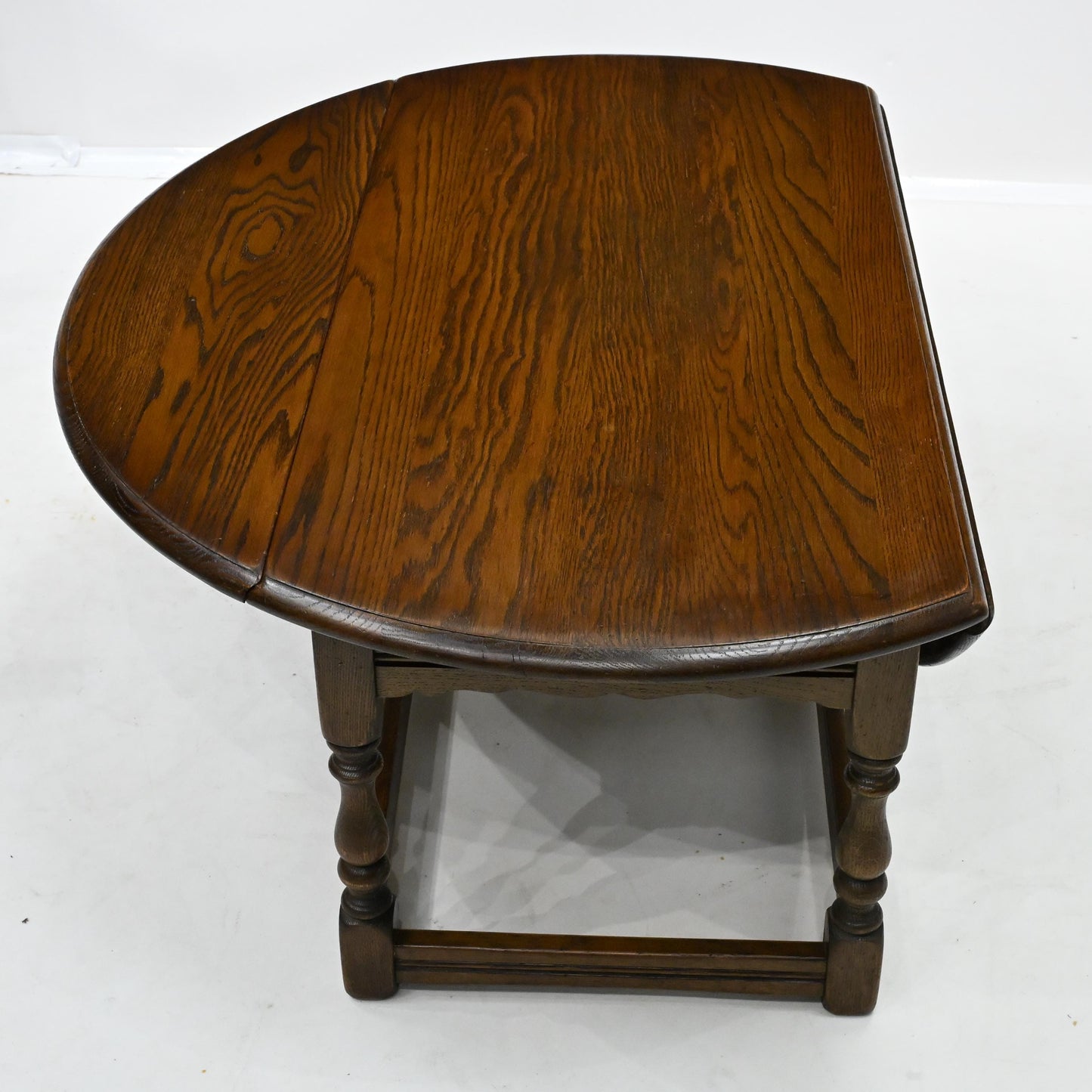 Old Charm Oak Drop Leaf Long Oval Coffee Table Light Oak 2144 *FREE UK Delivery