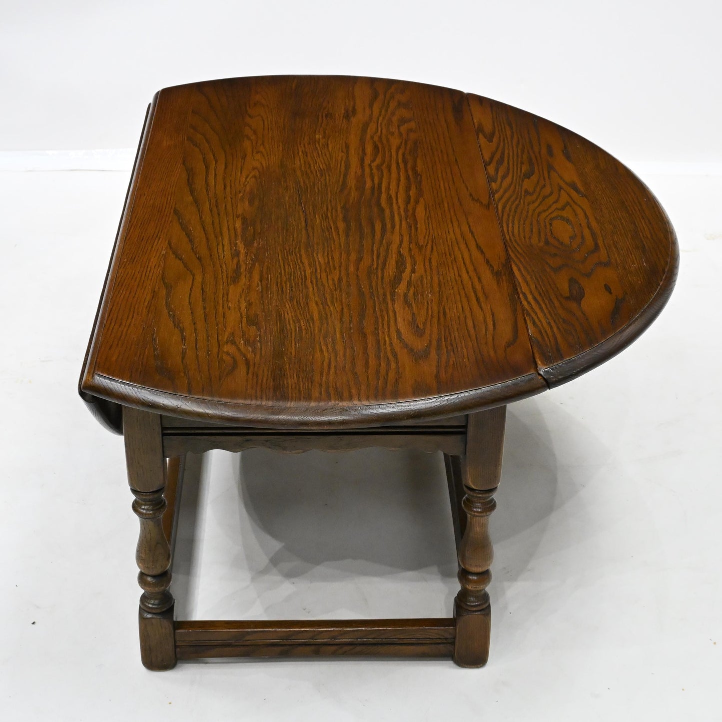 Old Charm Oak Drop Leaf Long Oval Coffee Table Light Oak 2144 *FREE UK Delivery