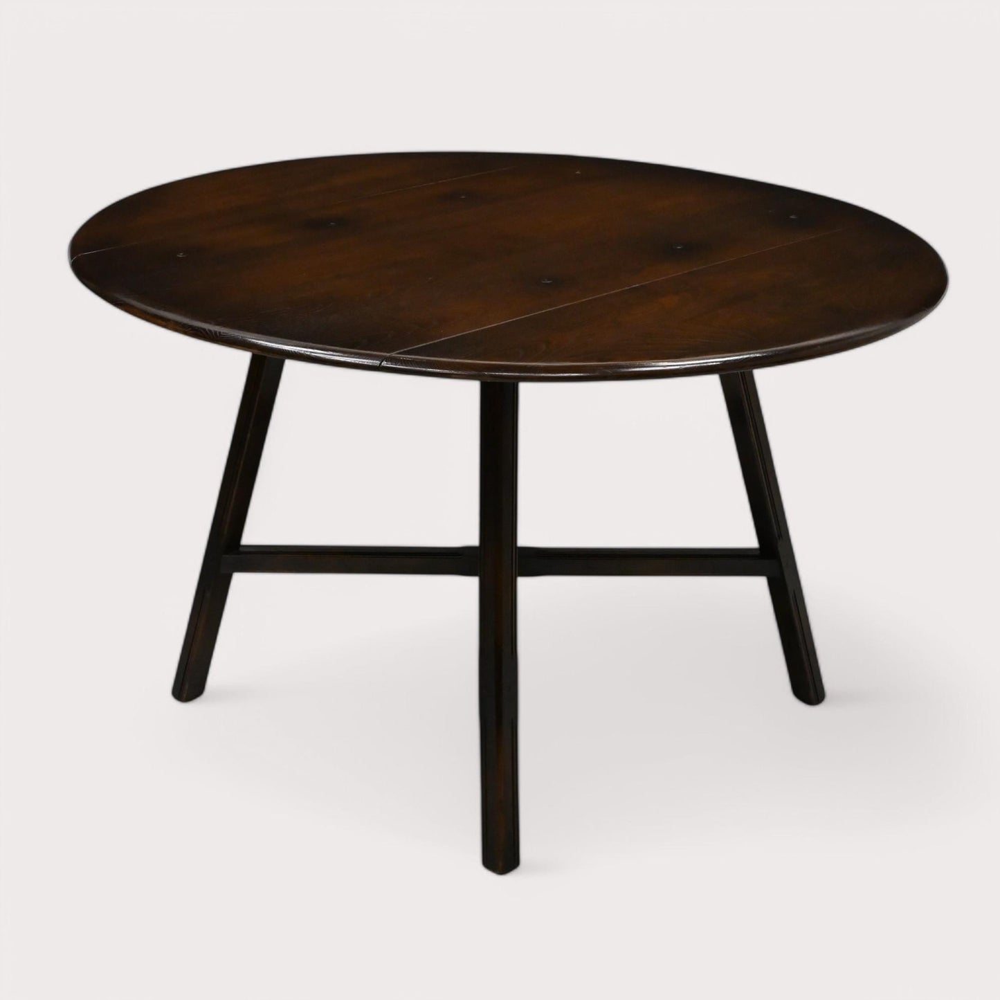 Ercol Drop Leaf Dining Table Traditional Dark Finish Model 377 FREE UK Delivery