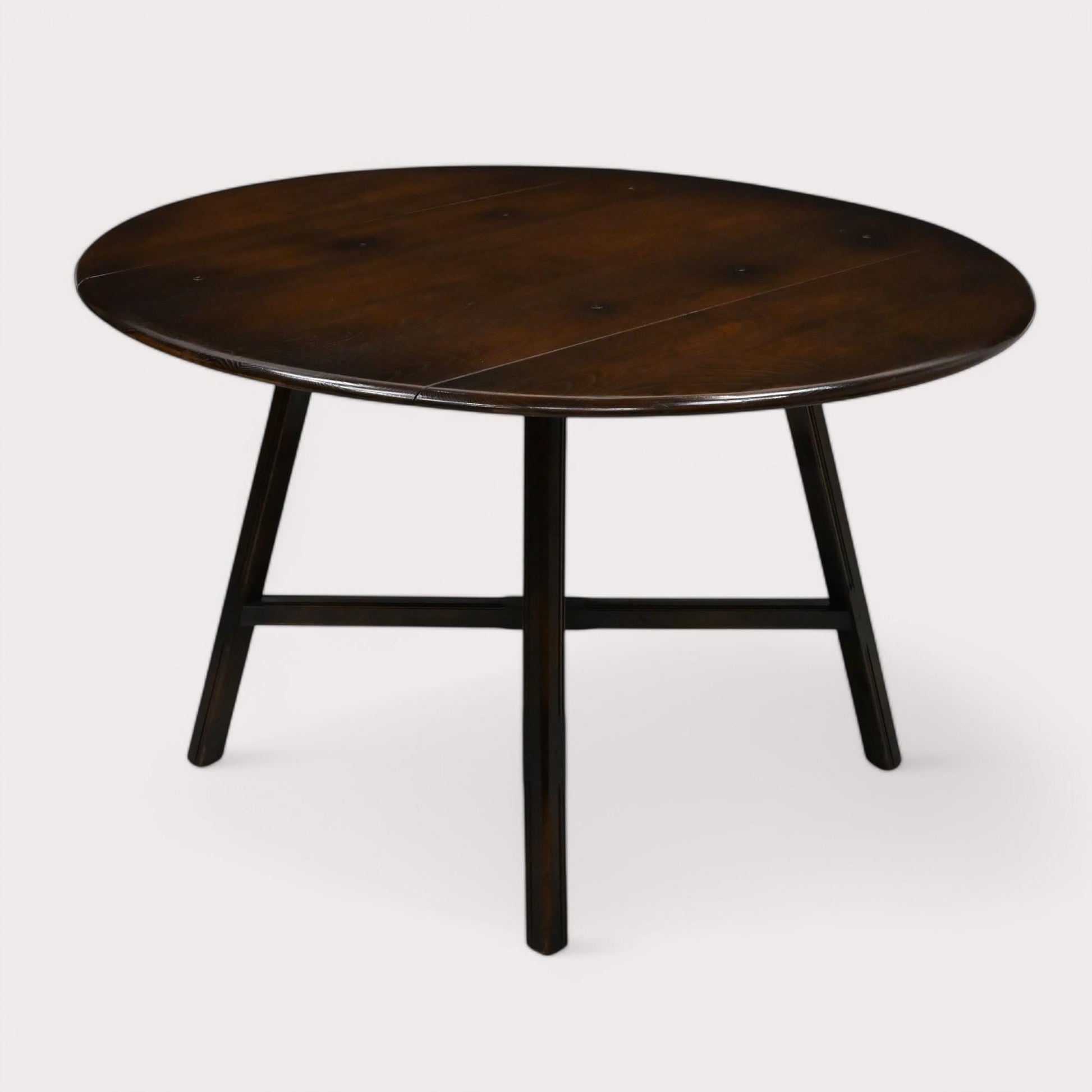 Ercol Drop Leaf Dining Table Traditional Dark Finish Model 377 FREE UK Delivery