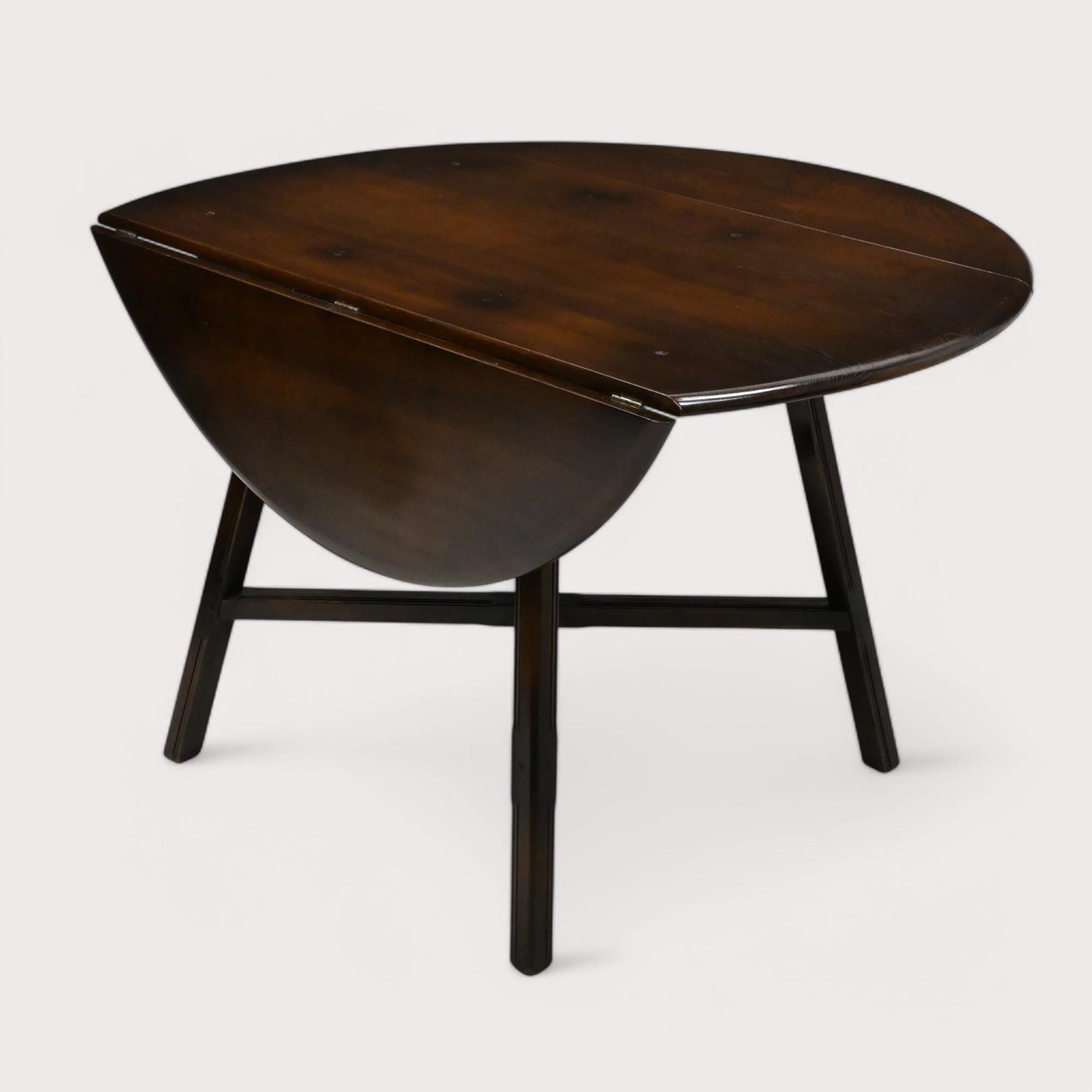 Ercol Drop Leaf Dining Table Traditional Dark Finish Model 377 FREE UK Delivery