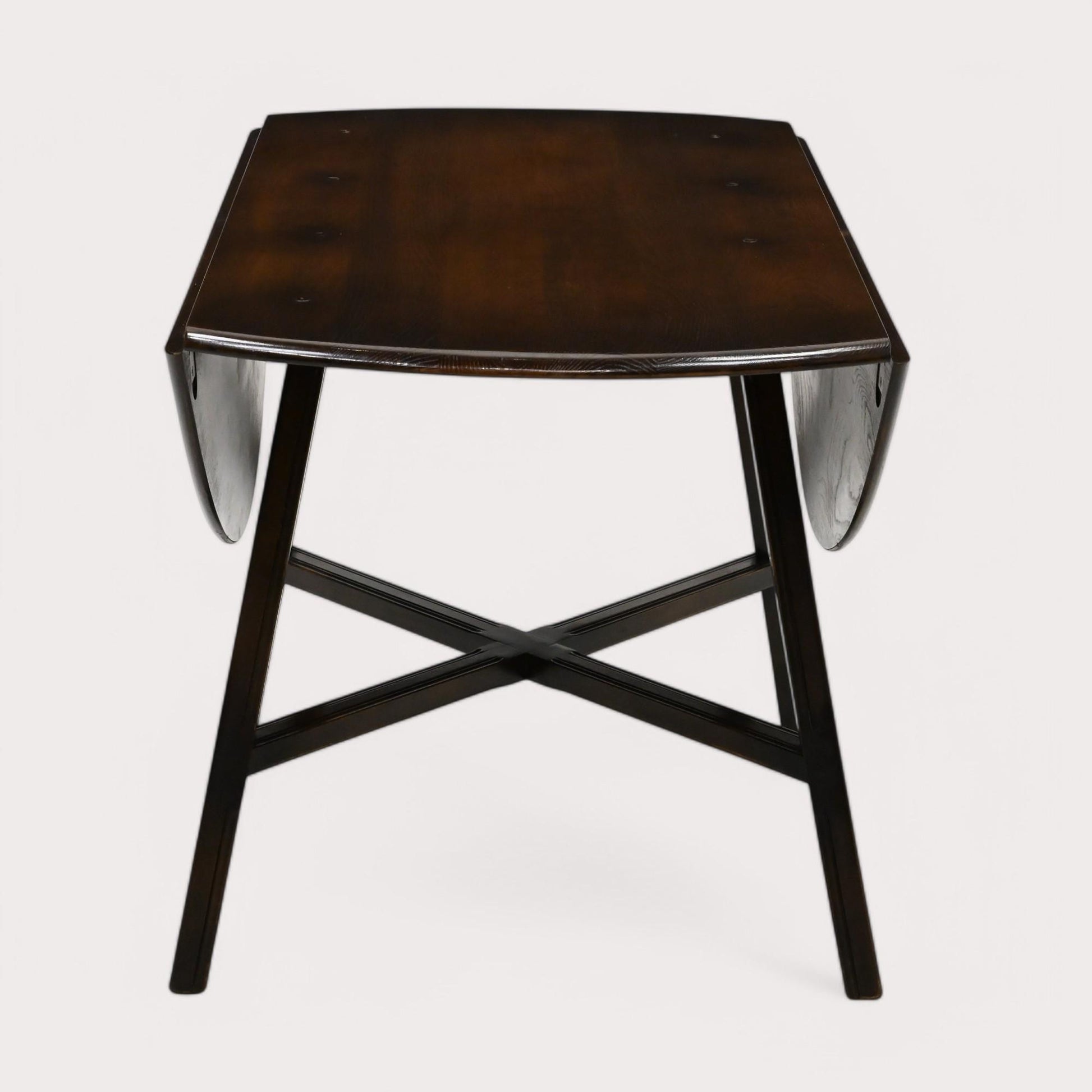 Ercol Drop Leaf Dining Table Traditional Dark Finish Model 377 FREE UK Delivery