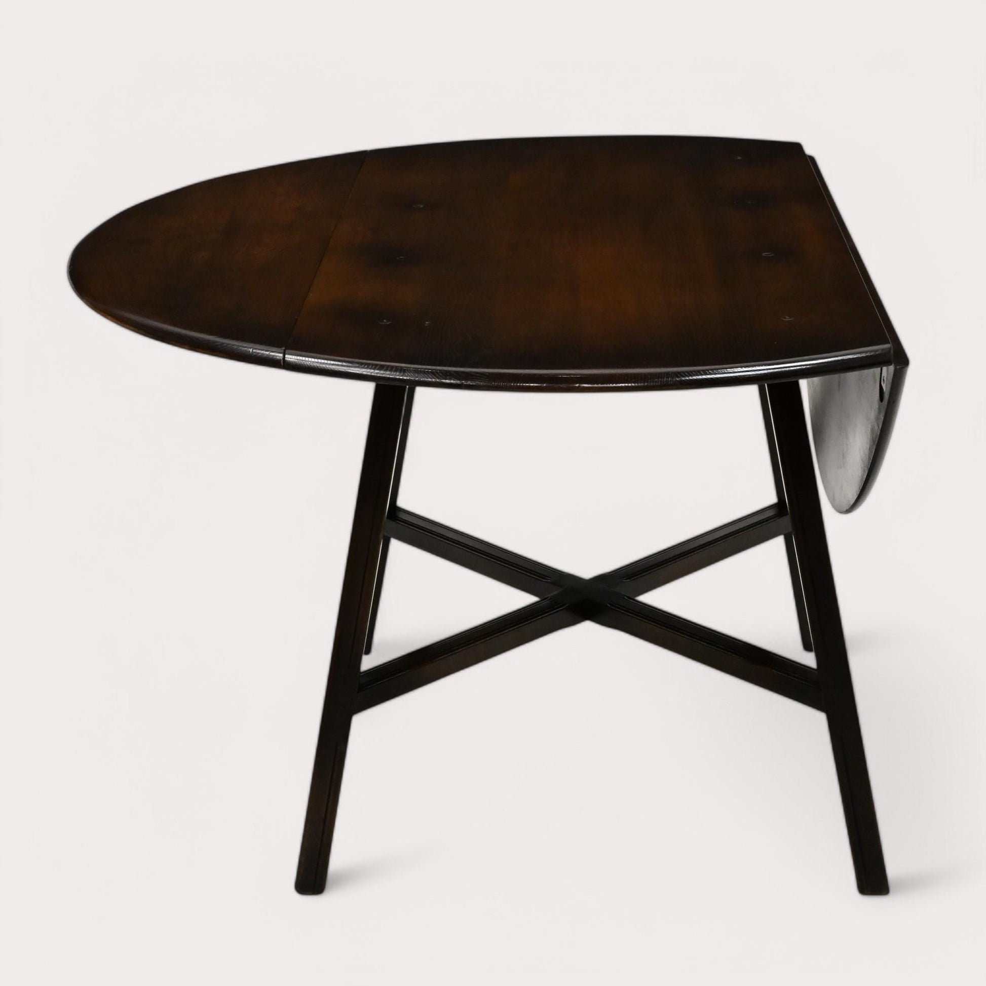 Ercol Drop Leaf Dining Table Traditional Dark Finish Model 377 FREE UK Delivery