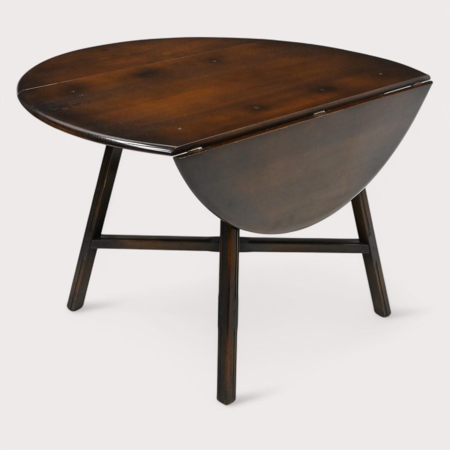 Ercol Drop Leaf Dining Table Traditional Dark Finish Model 377 FREE UK Delivery